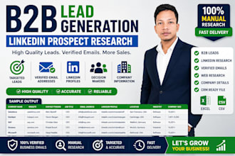 do linkedin prospect research for b2b leads