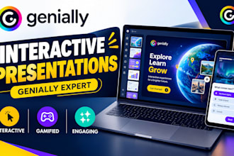 create interactive genially presentations for elearning, training and education