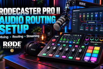 setup and fix rodecaster pro 2 duo audio for podcast and streaming