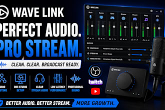 configure wave link for professional obs audio