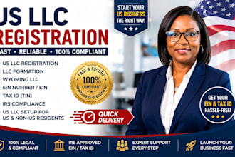 register USA llc, wyoming llc formation, ein number and business creation