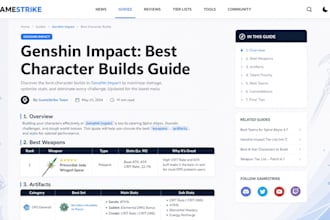 write SEO articles for gaming, tech, and digital products