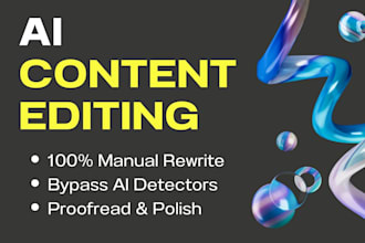 ai content edit, proofread, and humanize chatgpt text