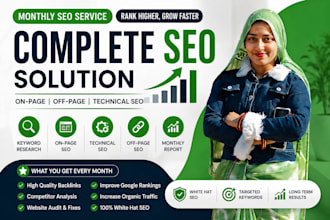 provide monthly SEO service with on page and off page