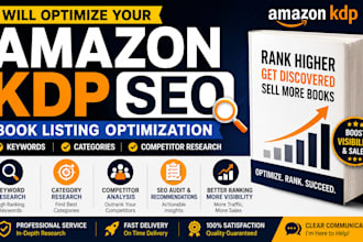 optimize your amazon KDP book listing with SEO keywords and categories