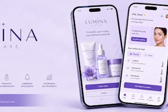 design professional uiux for skincare and wellness apps