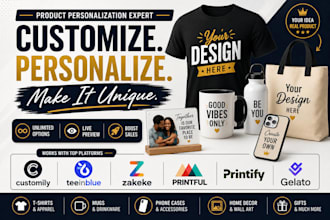 setup customily teeinblue product personalization tshirt mug pod in shopify