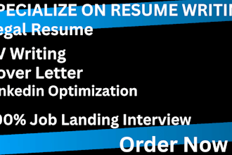 craft you a legal resume for job search