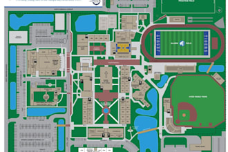 design a custom illustrated campus map for universities schools and colleges
