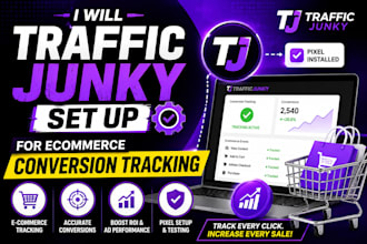 set up trafficjunky conversion tracking for ecommerce
