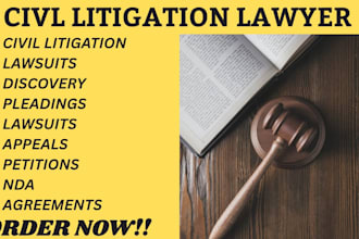 be paralegal for civil litigation, petition, discovery,legal letter for pro se