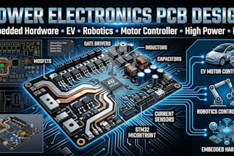 design power electronics pcb and embedded hardware for ev and robotics