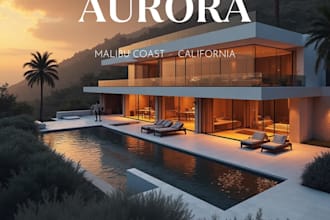 design modern real estate social media posts