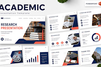design academic presentation, thesis defense redesign powerpoint lecture slides