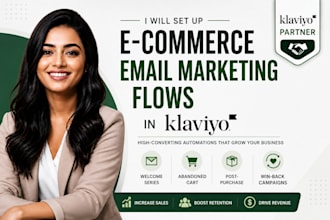 your agency  setup ecommerce email marketing flows in klaviyo