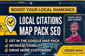 build local citations and google map citations for local seo ranking