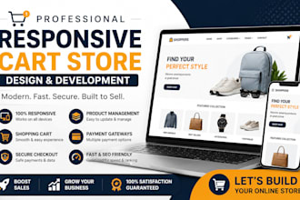 design a responsive cart store