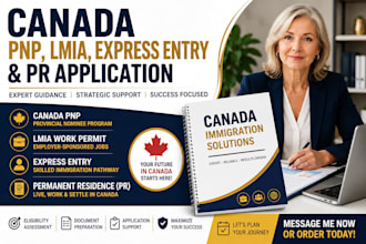 assist with canada pnp, lmia work permit, express entry and PR application