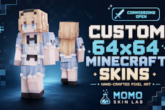 create a custom 64x64 minecraft skin