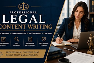 write professional legal blog articles and linkedin content
