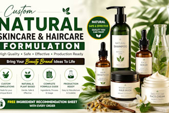 formulate natural skincare and haircare products