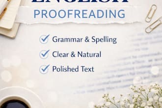 proofread and correct your english texts