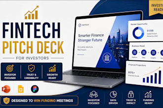 design fintech startup investor pitch deck that wins funding meetings