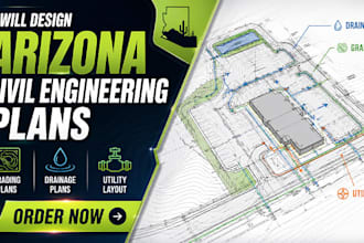 design arizona civil engineering plans, drainage, grading plans utility layout
