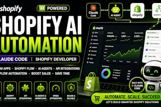 shopify ai agent developer, claude code, custom app, mcp API automation expert