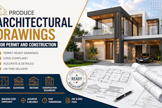 produce architectural drawings for permit and construction