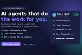 build a custom ai agent, automation, ai tool for your business