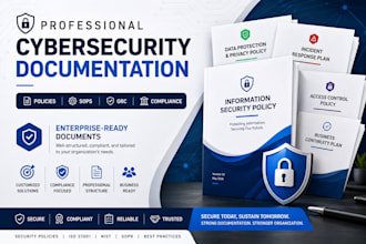 write cybersecurity policies, sops, and grc documentation