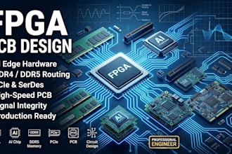 design fpga pcb, ai edge hardware, ddr4 ddr5 and pcie interfaces