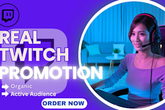 promote your twitch channel and boost twitch live viewers