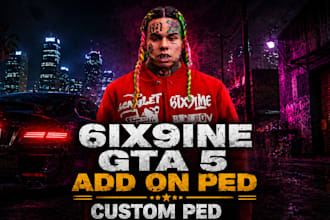 create a custom gta v fivem add on ped with facial rigging