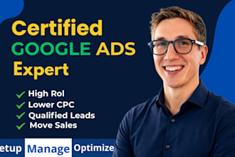 setup google ads, ga4, and audit sem with high converting ppc search campaign