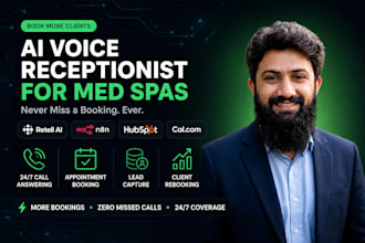 build ai voice receptionist for med spa appointment booking with retell ai agent
