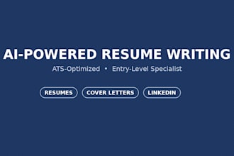 write an ats optimized entry level resume using ai