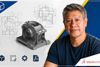 industrial product design, product cad, manufacturing drawing, solidworks expert