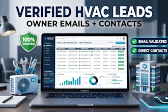 provide verified hvac contractor leads with owner emails