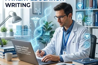 write professional healthcare blog posts and patient education articles