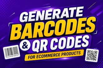 generate barcode and qr codes for your ecommerce products