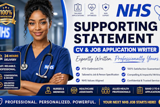 write ats optimized nhs supporting statement healthcare cv for trac jobs
