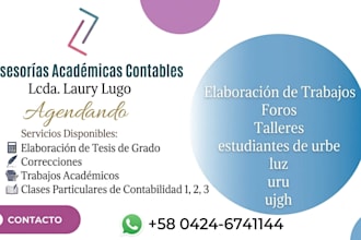 asesorias académicas contables y administrativas