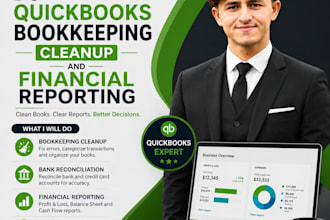 do quickbooks bookkeeping cleanup and financial reporting