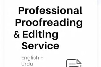 proofread and edit urdu content with 100 percent accuracy
