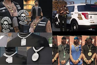 design you custom fivem clothing, eup packs, and jewelry
