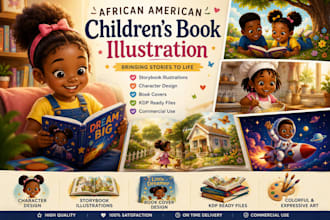 illustrate african american children book illustrations