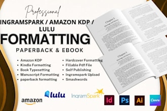 do ingramspark book layout manuscript format publish paperback hardcover design