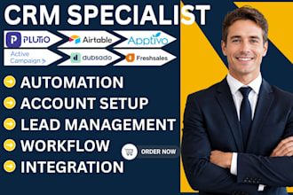 setup activecampaign airtable plutio dubsado freshsales apptivo productive io